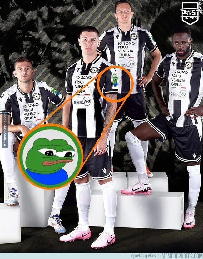 1207990 - Udinese presenta a Pepe Frog como su nuevo sponsor