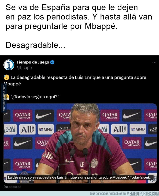 1208866 - La paciencia de Luis Enrique es digna de admirar