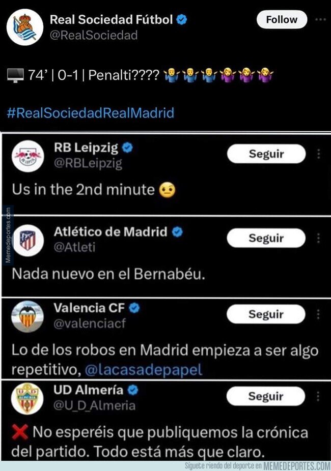 1210123 - Algunos equipos enfrentándose a la grandeza del Real Madrid