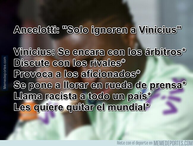 1210204 - Don Carletto, a Vinicius le están dando la atención que el mismo pide.