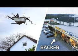 Enlace a Inventan un drone volador con forma de bañera para ir al super de compras