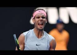 Enlace a Rafa Nadal demostrando porque es el numero uno en el Open de Australia