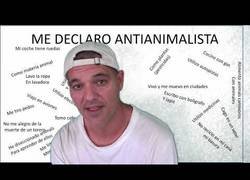 Enlace a Frank Cuesta crea polémica con este vídeo donde se declara antianimalista