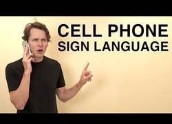 Enlace a Lenguaje de signos que usamos cuando usamos el móvil