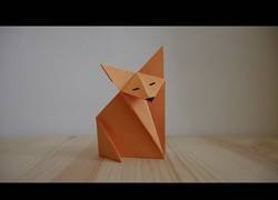 Enlace a Origami. Cómo hacer un zorro de papel
