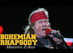 Enlace a Bohemian Rhapsody de Queen interpretada por Donald Trump