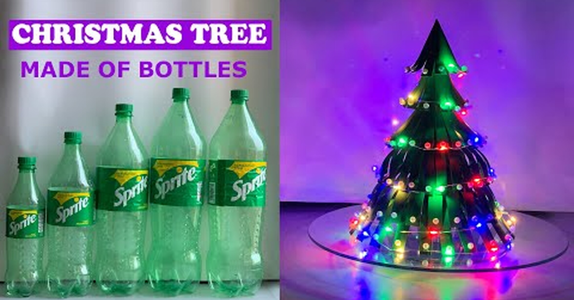 estante Lógico Interminable No tengo tele! / Cómo crear un árbol de navidad con botellas de plástico