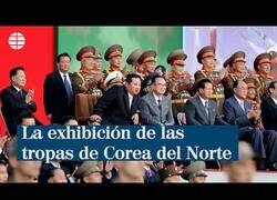 Enlace a Corea del Norte comparte imágenes de una de sus exhibiciones militares