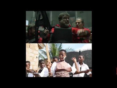 Jóvenes nigerianos interpretan La Casa de Papel en versión 'lowcost'