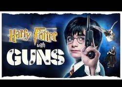 Enlace a Harry Potter pero con pistolas en lugar de varitas