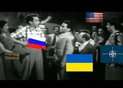 Enlace a Cantinflas escenificando en conflicto Rusia-Ucrania