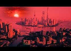 Enlace a Extraño fenómeno deja el cielo de Zhejiang (China) completamente rojo