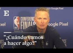 Enlace a Las virales declaraciones de Steve Kerr, entrenador de los Warriors, sobre los tiroteos en EEUU