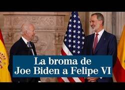Enlace a La broma 'histórica' de Joe Biden a Felipe VI