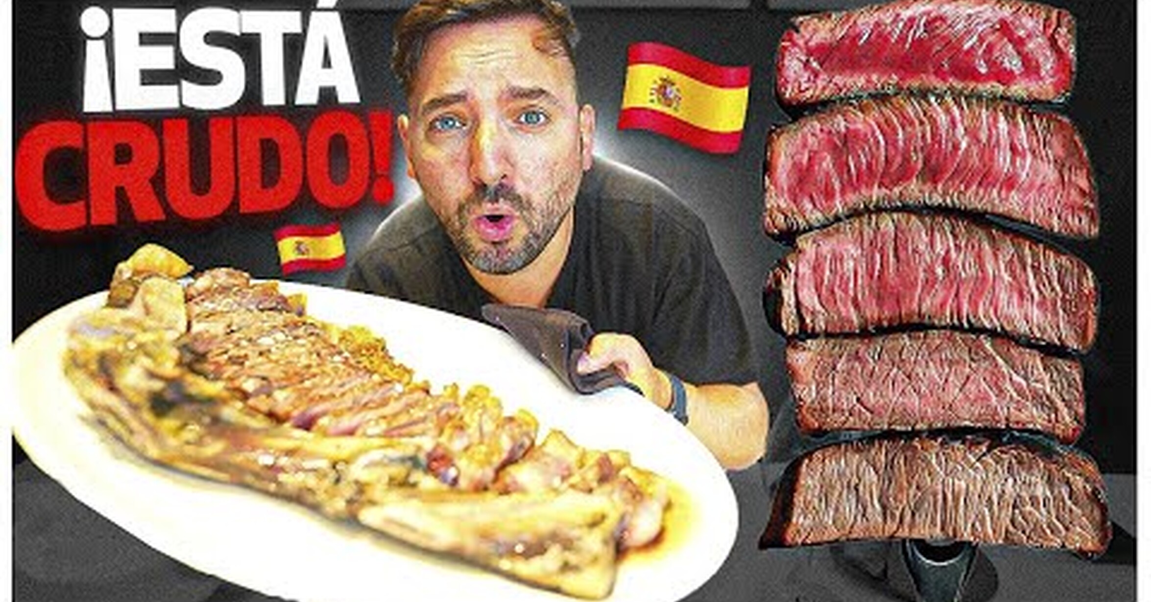¡No tengo tele! / Argentino reacciona a la carne poco hecha de España