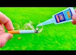 Enlace a El gran uso de los cigarrillos si se unen al Super Glue
