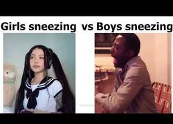 Enlace a Chicas estornudando vs chicos estornudando