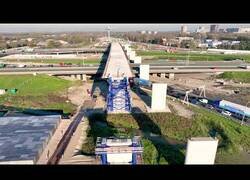 Enlace a Timelapse de la construcción de un viaducto en Rotterdam