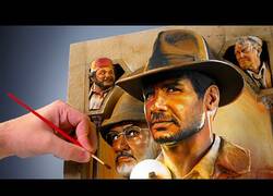Enlace a Esculpiendo el póster en 3D de la película de Indiana Jones