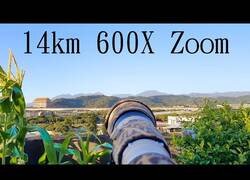Enlace a Haciendo zoom x600 con un superobjetivo a 14 km de distancia
