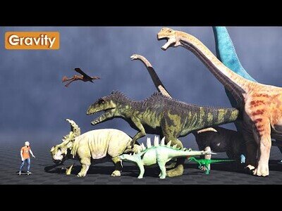 Comparando el tamaño de los diferentes dinosauros