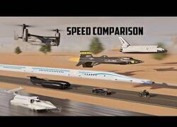 Enlace a Comparando la velocidad de los objetos más rápidos creados por el hombre