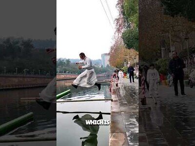 Así es el 'Bamboo Drifting' que se practica en China