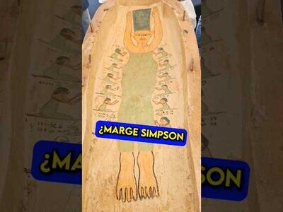 ¿Marge Simpson en un sarcófado de hace 3.500 años?