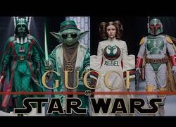 Enlace a Una IA recrea como sería Star Wars si fueran todos de Gucci