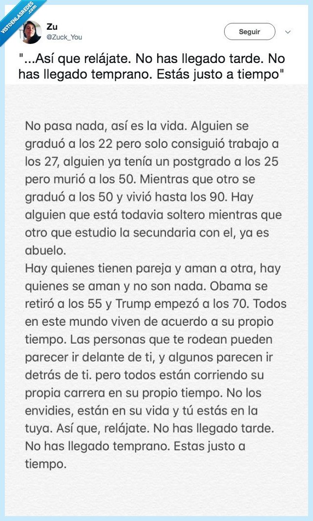 Vef Visto En Las Redes Asi Que Relajate No Has Llegado Tarde No Has Llegado Temprano Estas Justo A Tiempo En medio de la celebracion de la boda, aparece de forma inesperada maria, la hermana de lola. has llegado temprano estas justo a tiempo