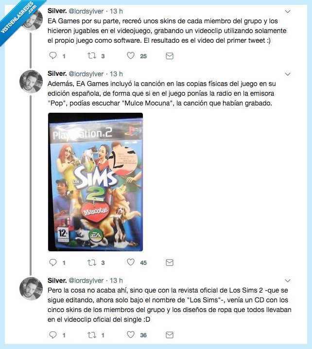 490861 - Sale a la luz el vídeo de la Oreja de Van Gogh cantando en idioma de los Sims y el resultado sigue siendo un temazo