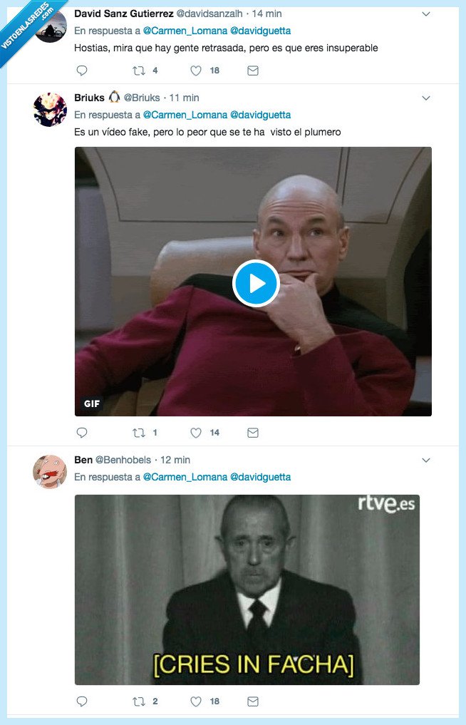 492593 - Esto ha pasado: Carmen Lomana se ha tragado un fake de David Guetta pinchando el himno de la Falange y nos morimos por dentro de la risa