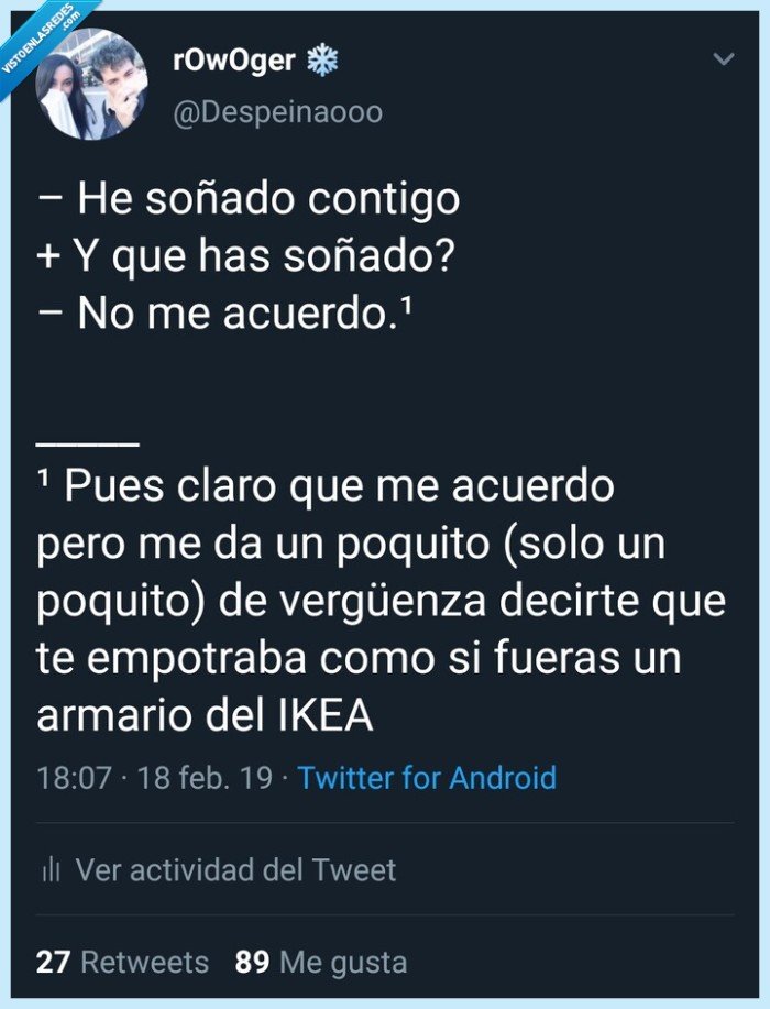 Twitter,sueños,sueño,sexo,ocultar,mentir,citar,despeinaooo