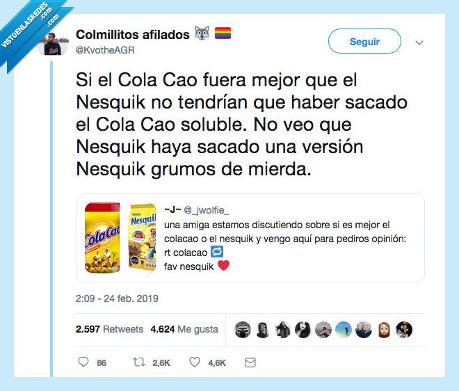 cola cao,nesquik,sabor,grumos