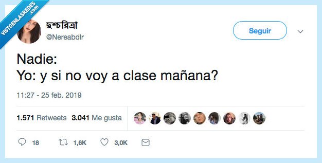 nadie,clase,mañana