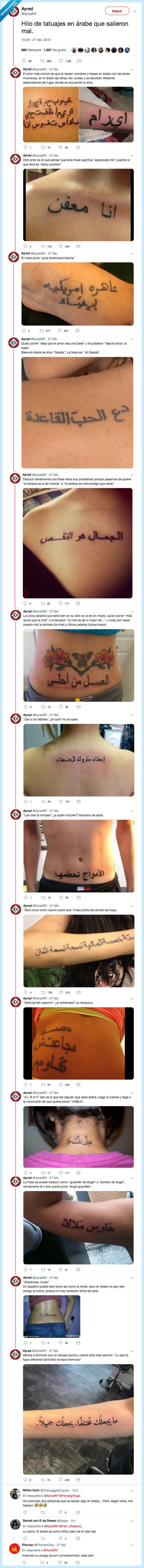 511293 - Tatuajes en árabe que no ponen lo que debería de poner, por @AyradRif