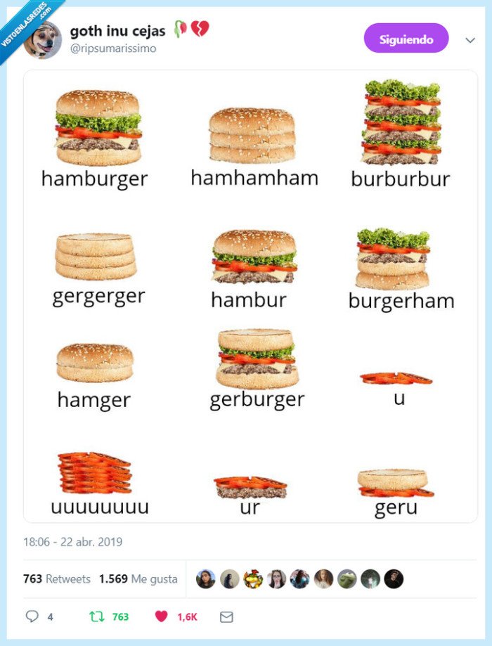 515298 - Combinaciones de hamburguesas, por @ripsumarissimo