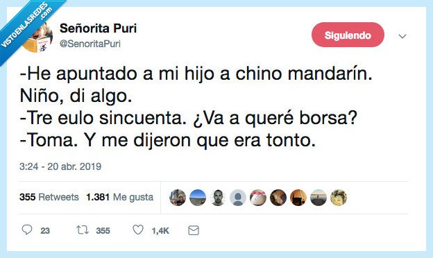 apuntar,chino marindor,decir,elulo