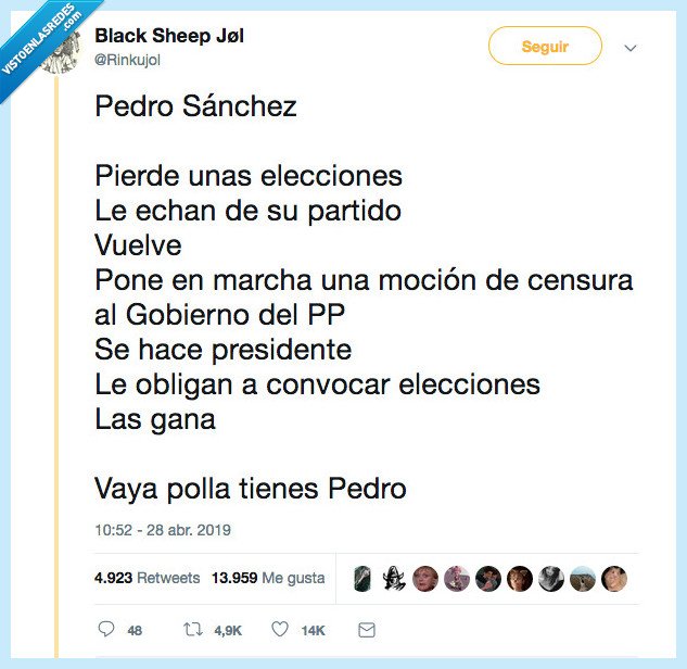 pdr snchz,pedro sabchez,el revenant