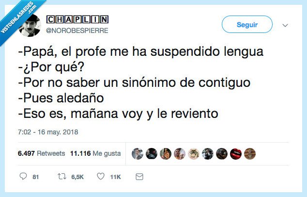 conocer,sinonimos,supender,aledaño