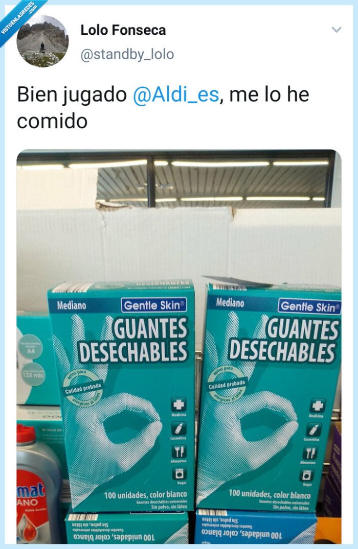 Troll,Aldi,twitter,dedo,comer