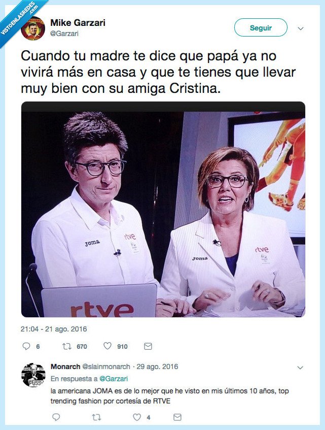 joma,americana,rtve,presentadores,programas,salud,amiga,novia,mujer,madre,padre