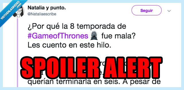 517091 - ¿Por qué está siendo la última temporada de GOT una p*ta mierda?, por @Nataliaescribe