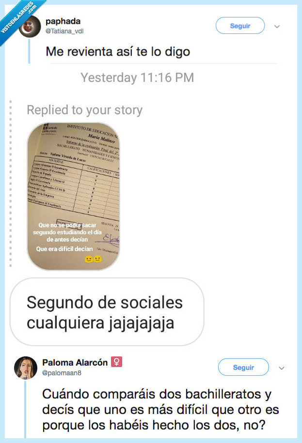 comparar,bachilleratos,dificil