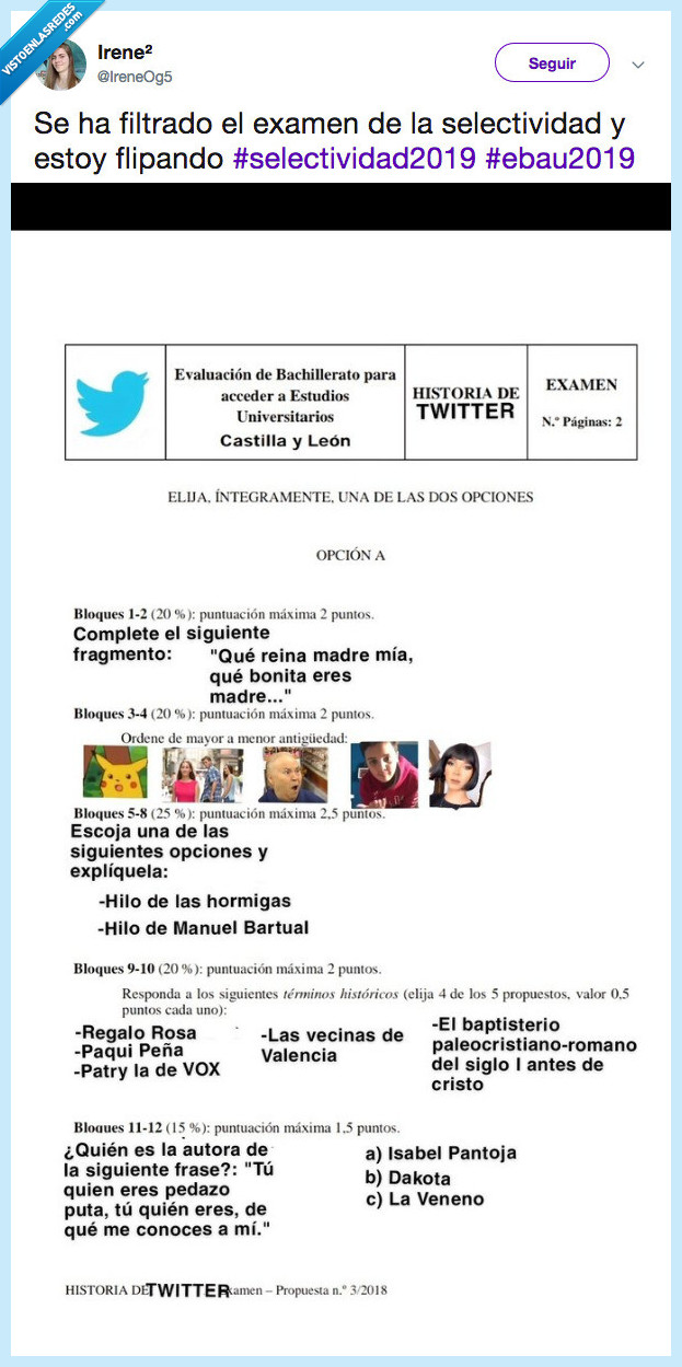 examen,historia,twitter,elegir,pregunta