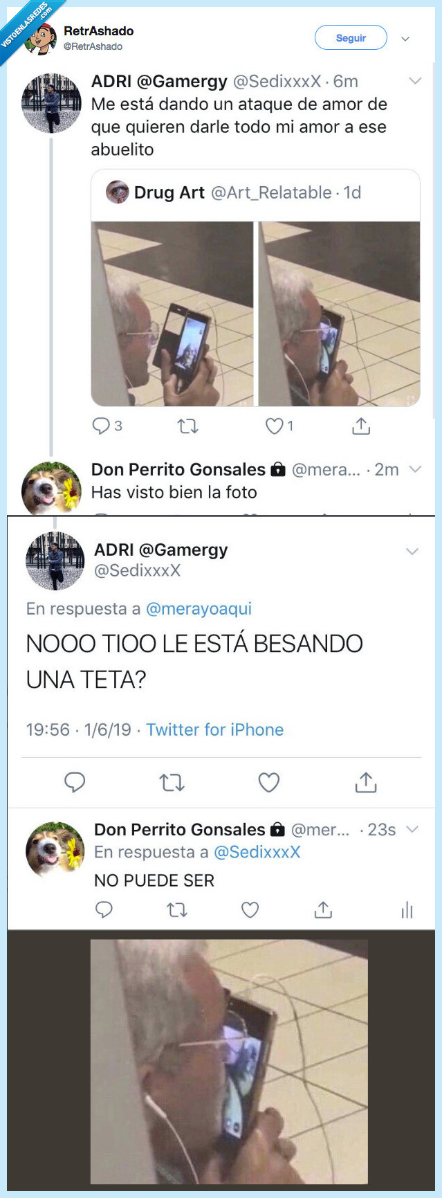 abuelo,intenciones,besos,cuales son