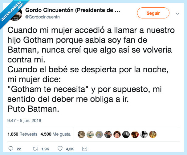 lado bueno,miralo,gotham,batman,hijo,nombre