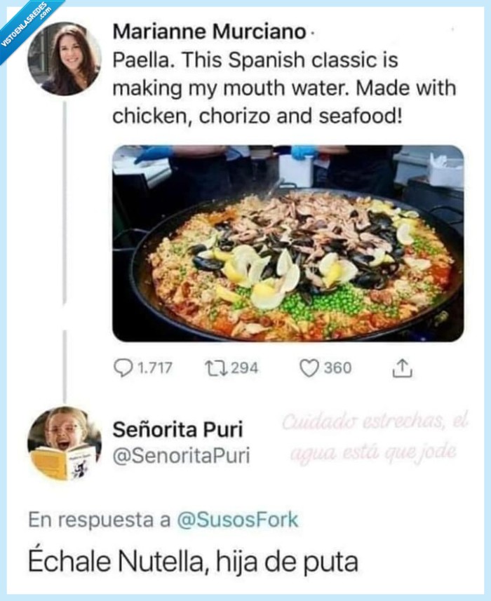 paella,nutella,asco de paella