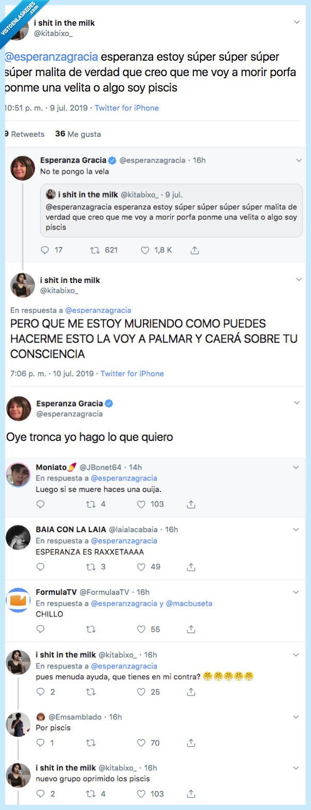 esperanza gracia,molestar,piscis