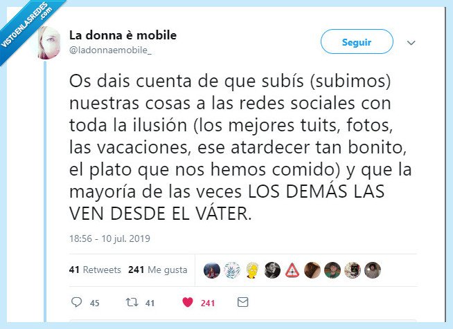 váter,postureo,instragram,redes sociales,fotos,vacaciones,likes,cagar